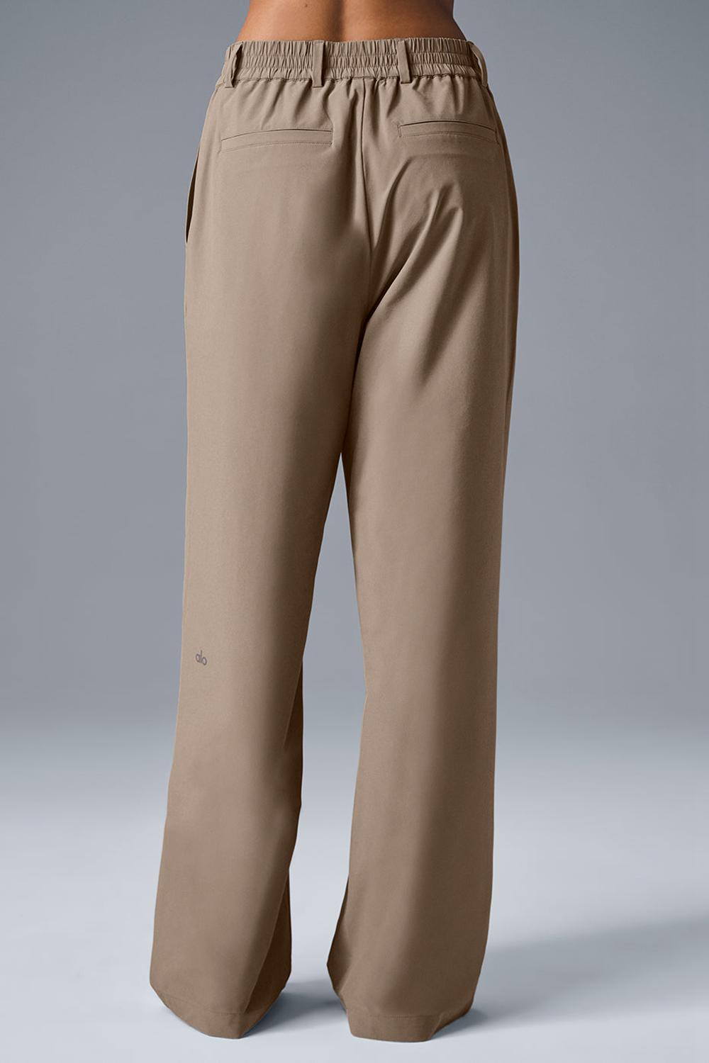 Pantalon Alo Yoga High-Waist Pursuit (Regular) Mujer Gravel | Mexico  ATI-018632