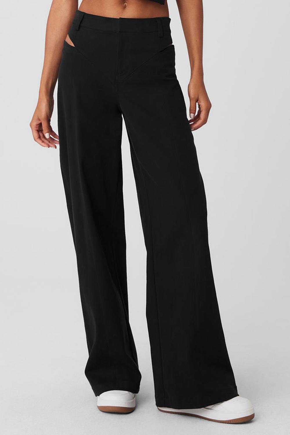 Pantalon Alo Yoga High-Waist Risk Taker Mujer Negros | Mexico  WSE-341906