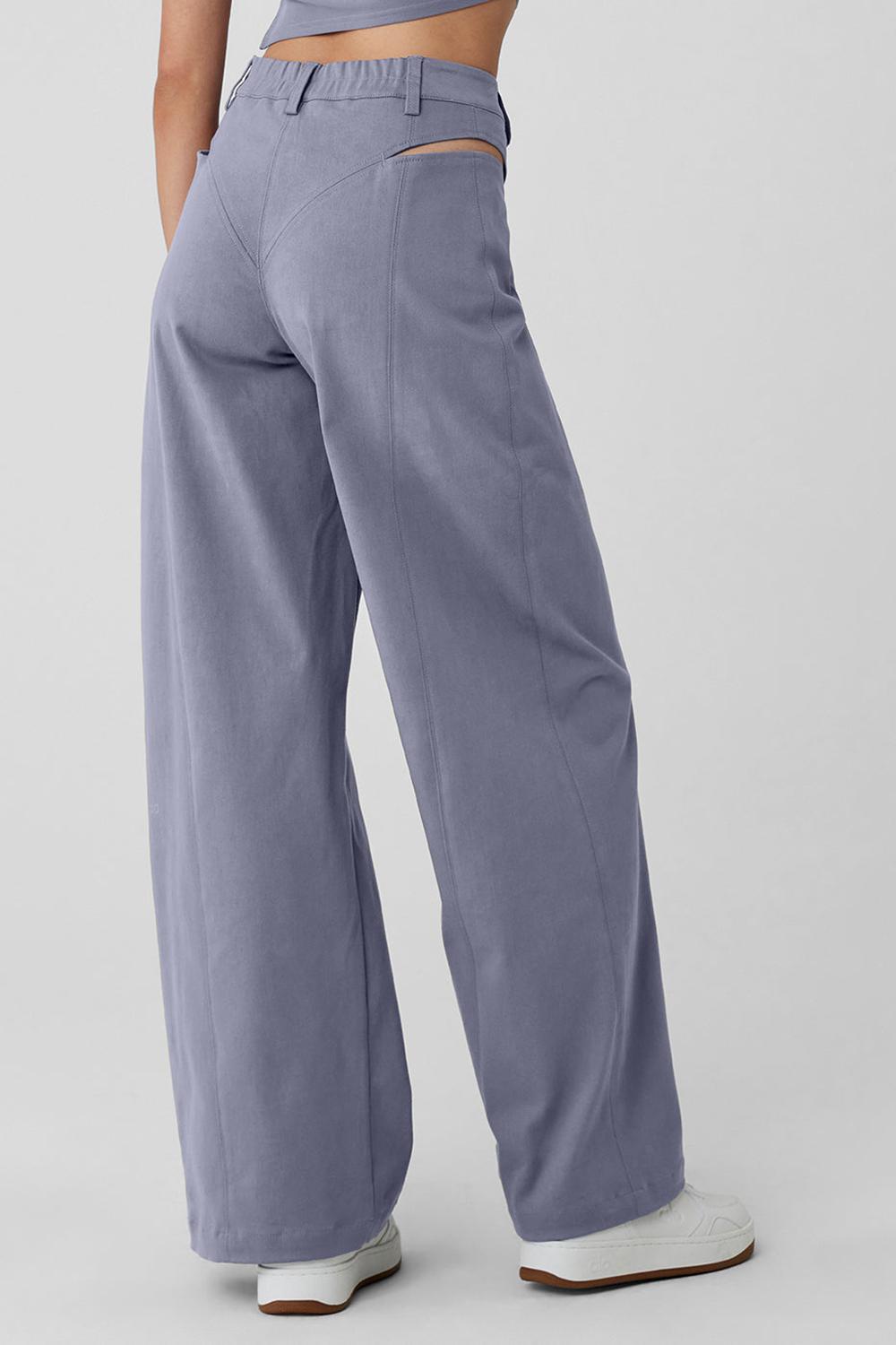 Pantalon Alo Yoga High-Waist Risk Taker Mujer Fog | Mexico  WKC-638901