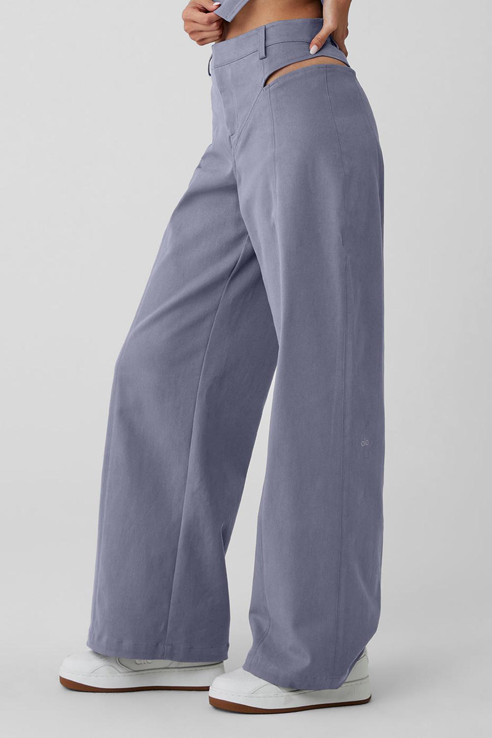 Pantalon Alo Yoga High-Waist Risk Taker Mujer Fog | Mexico  WKC-638901