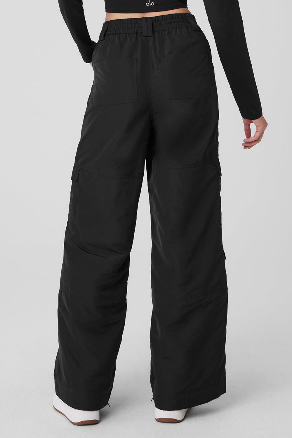 Pantalon Alo Yoga High-Waist Ski-Moto Mujer Negros | Mexico  BDY-290581