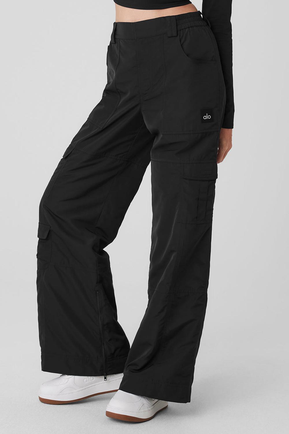 Pantalon Alo Yoga High-Waist Ski-Moto Mujer Negros | Mexico  BDY-290581