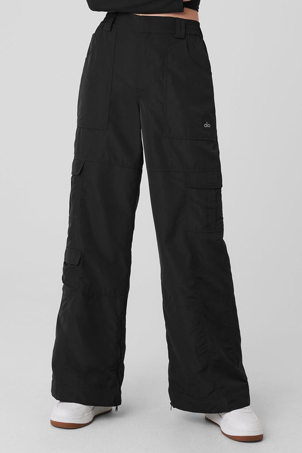 Pantalon Alo Yoga High-Waist Ski-Moto Mujer Negros | Mexico  BDY-290581