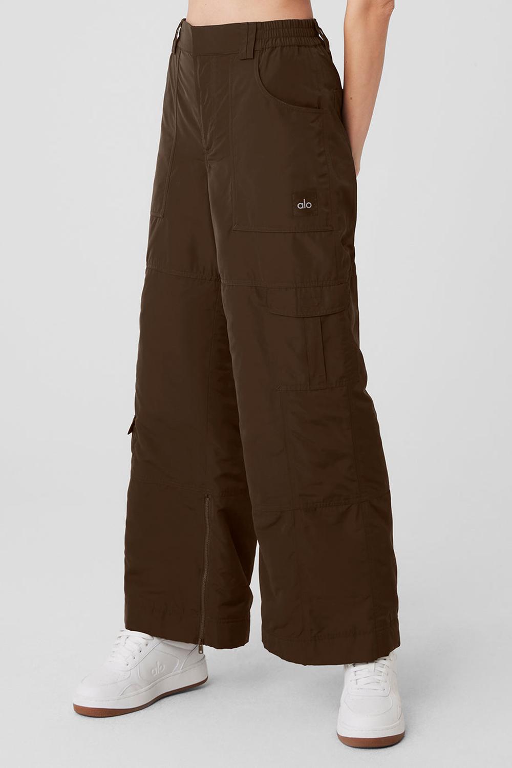 Pantalon Alo Yoga High-Waist Ski-Moto Mujer Espresso | Mexico  VNJ-386051