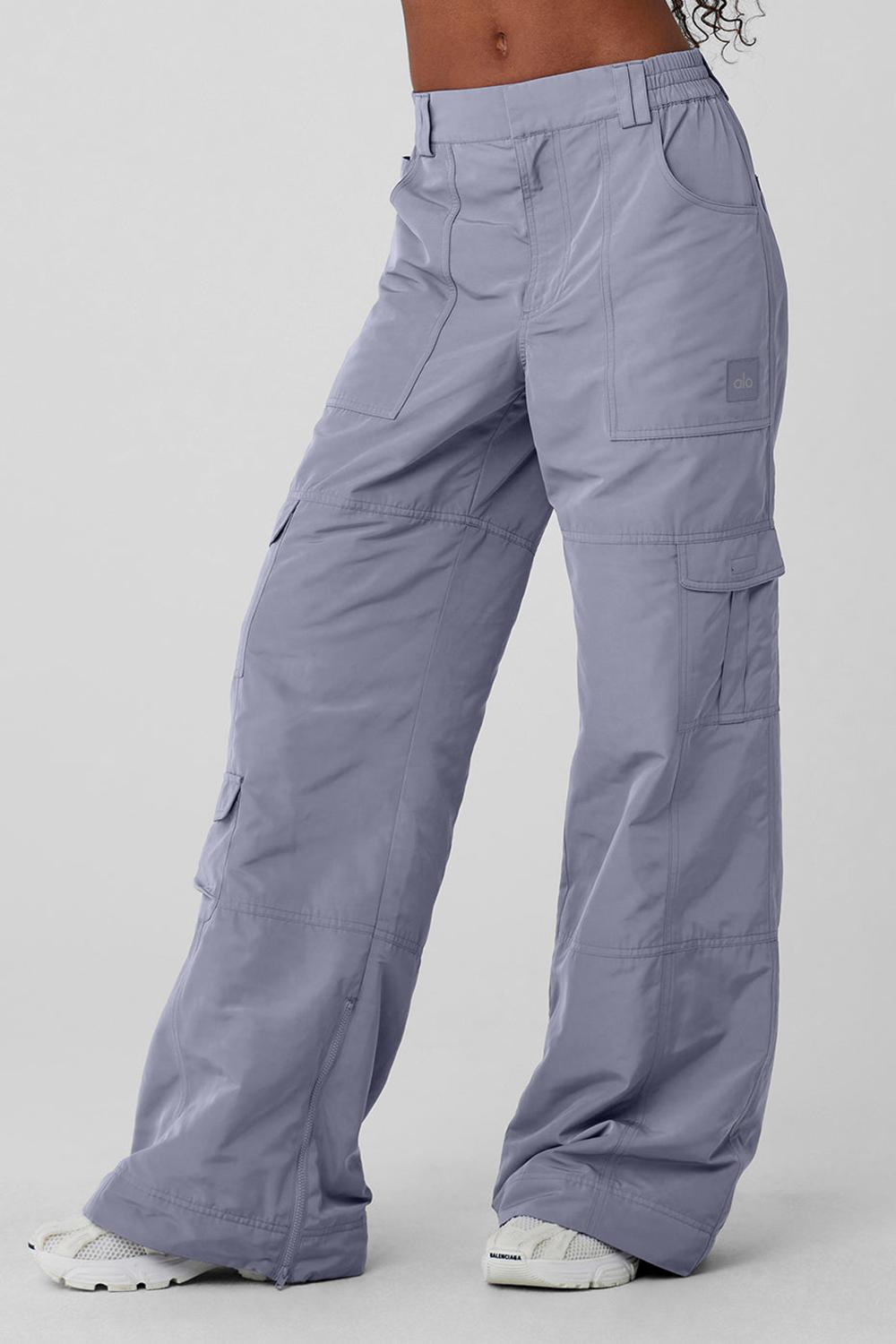 Pantalon Alo Yoga High-Waist Ski-Moto Mujer Fog | Mexico  BKT-407869