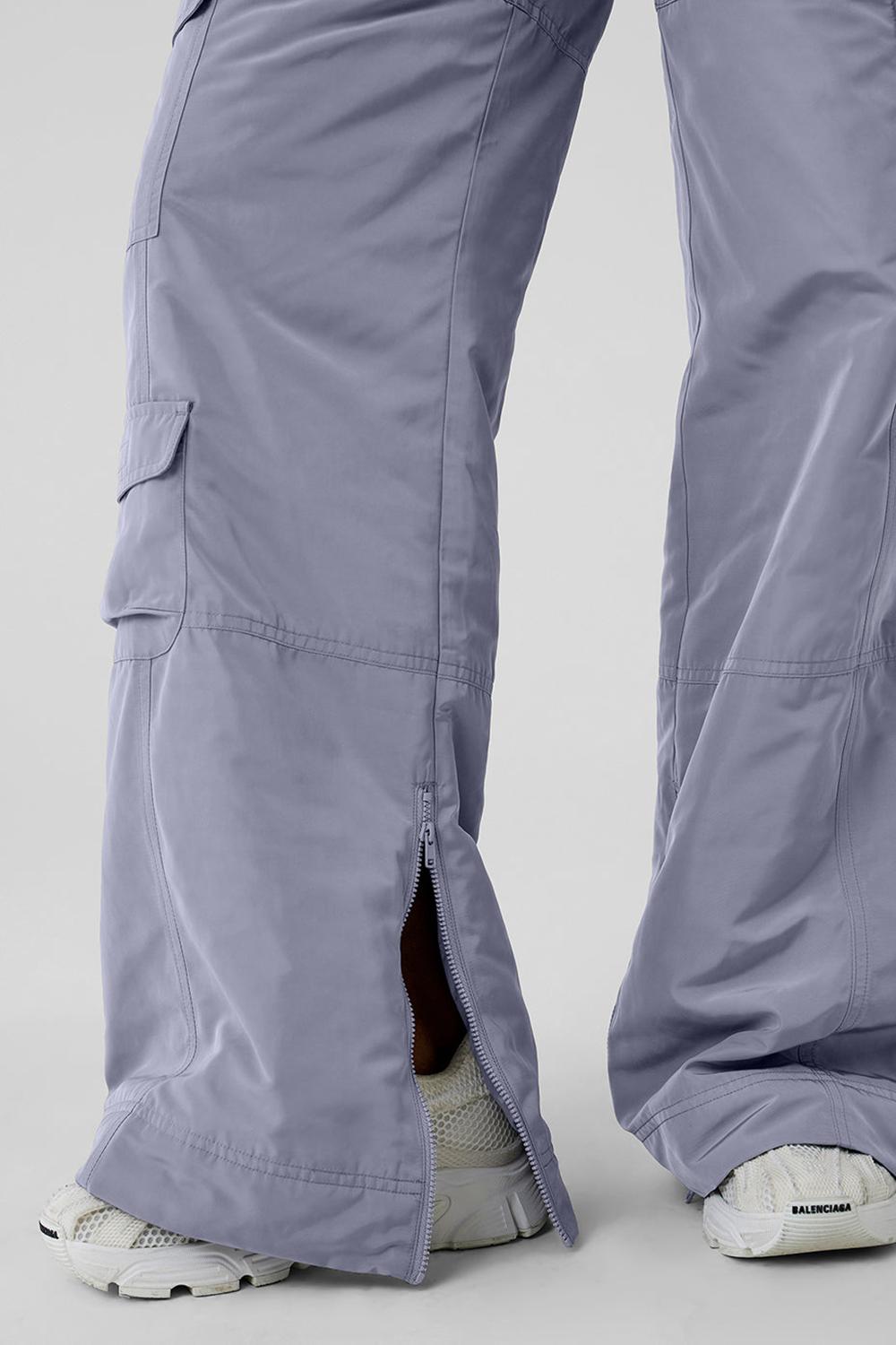 Pantalon Alo Yoga High-Waist Ski-Moto Mujer Fog | Mexico  BKT-407869