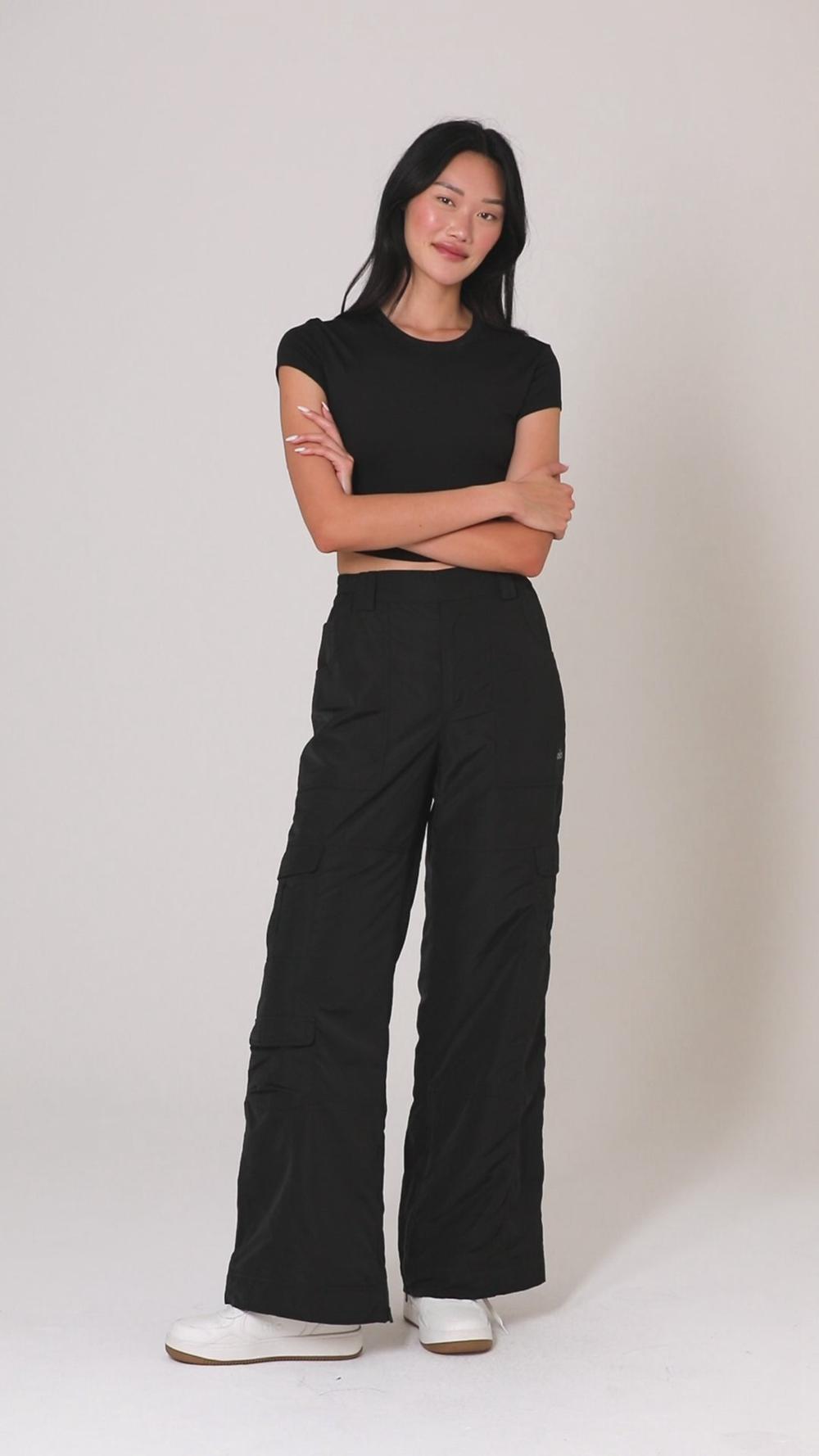 Pantalon Alo Yoga High-Waist Ski-Moto Mujer Fog | Mexico  BKT-407869