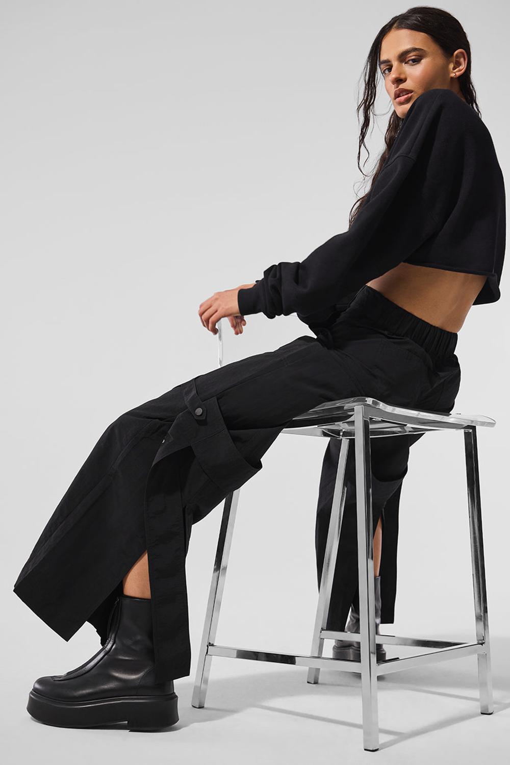 Pantalon Alo Yoga High-Waist Voyager Mujer Negros | Mexico  CVO-751398