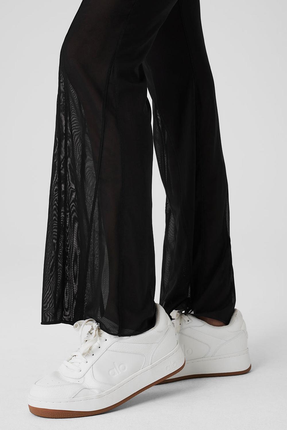Pantalon Alo Yoga Mesh High-Waist Flicker Mujer Negros | Mexico  EFG-956814