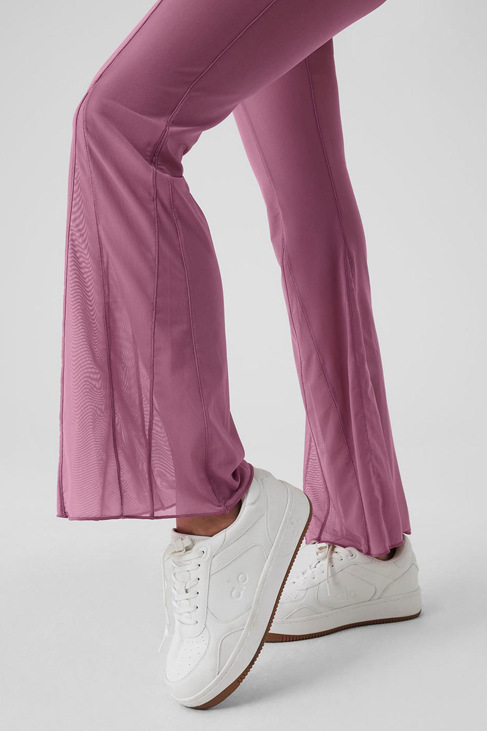 Pantalon Alo Yoga Mesh High-Waist Flicker Mujer Soft Mulberry | Mexico  LOK-652109