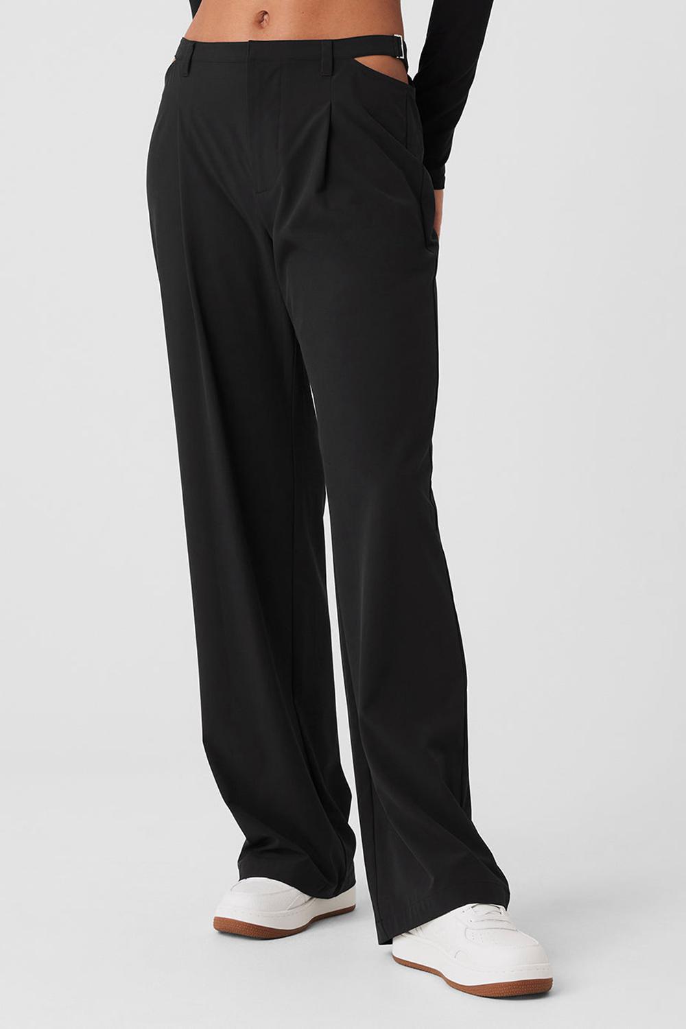 Pantalon Alo Yoga Mid-Rise Showdown Mujer Negros | Mexico  WIL-604589