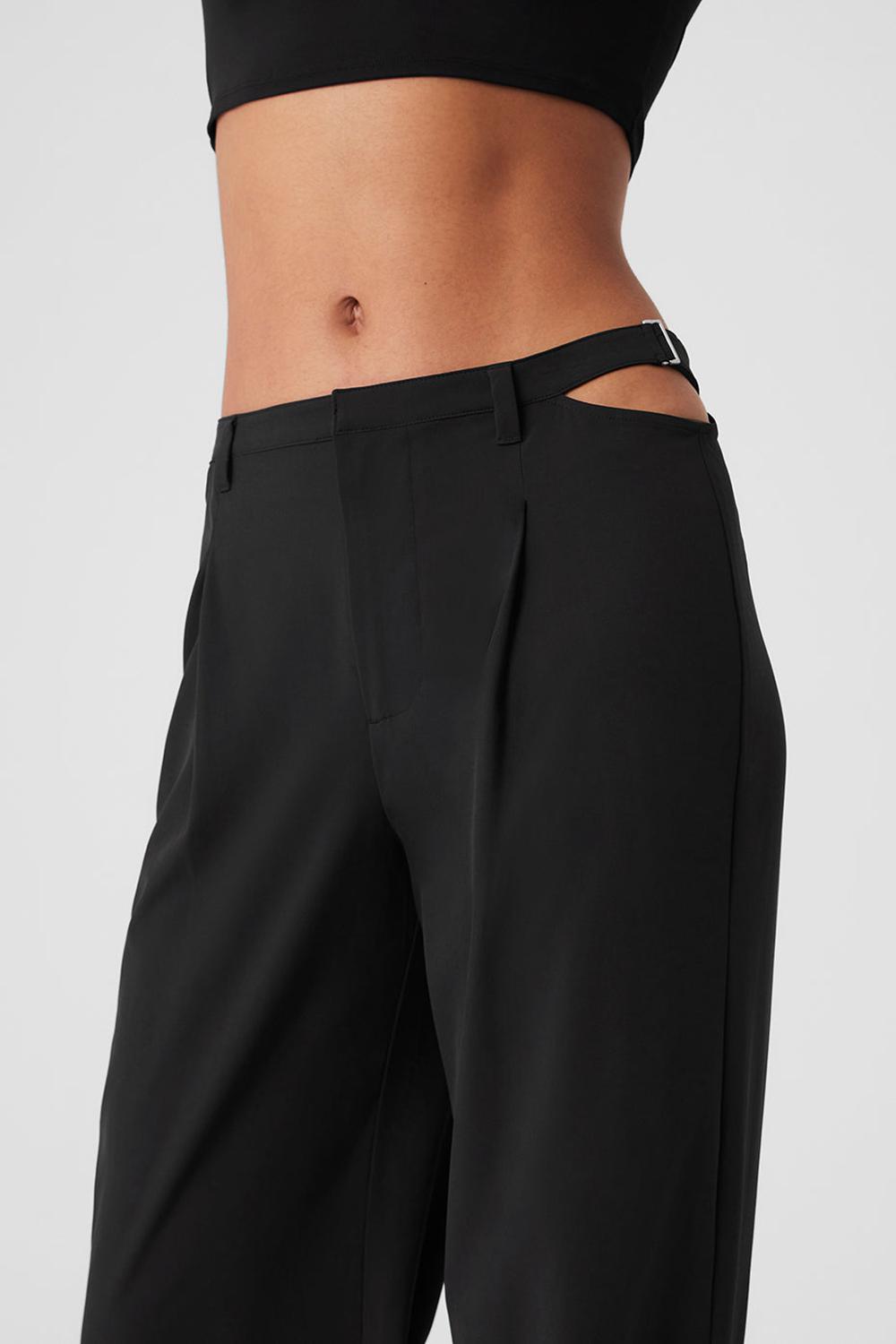Pantalon Alo Yoga Mid-Rise Showdown Mujer Negros | Mexico  WIL-604589