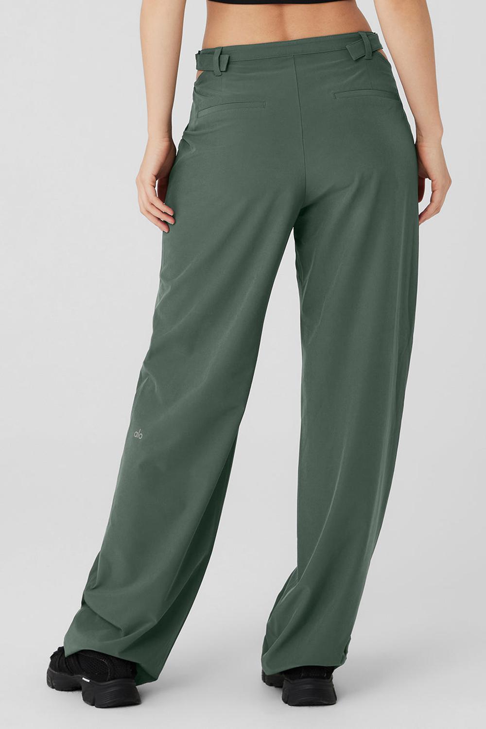 Pantalon Alo Yoga Mid-Rise Showdown Mujer Azules | Mexico  WTZ-186304