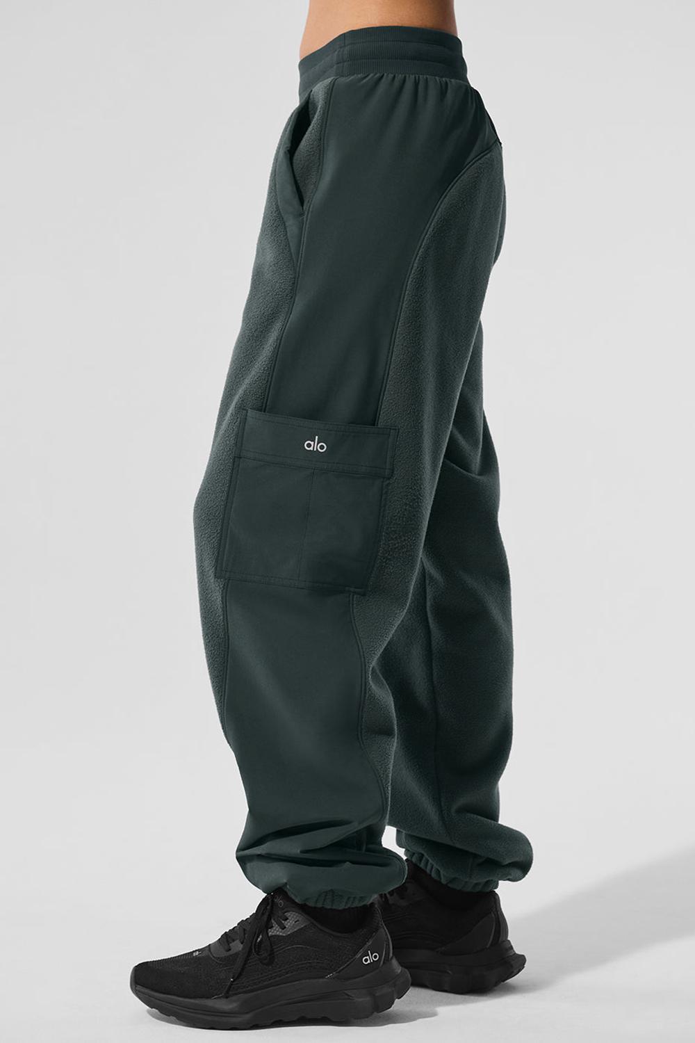 Pantalon Alo Yoga Polar Fleece Wintry Mix Mujer Verdes | Mexico  STI-261903