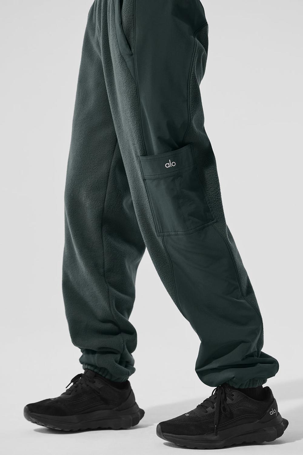 Pantalon Alo Yoga Polar Fleece Wintry Mix Mujer Verdes | Mexico  STI-261903