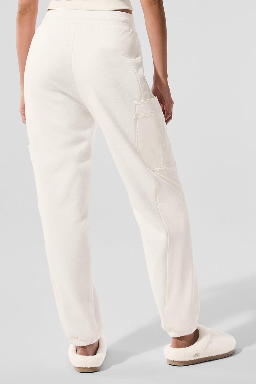 Pantalon Alo Yoga Polar Fleece Wintry Mix Mujer Ivory | Mexico  CFJ-053792