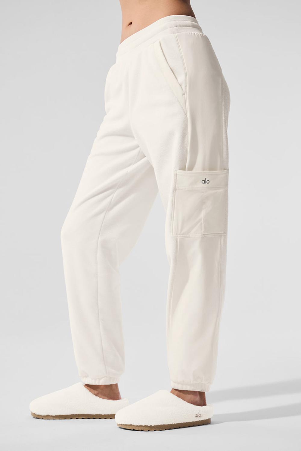 Pantalon Alo Yoga Polar Fleece Wintry Mix Mujer Ivory | Mexico  CFJ-053792