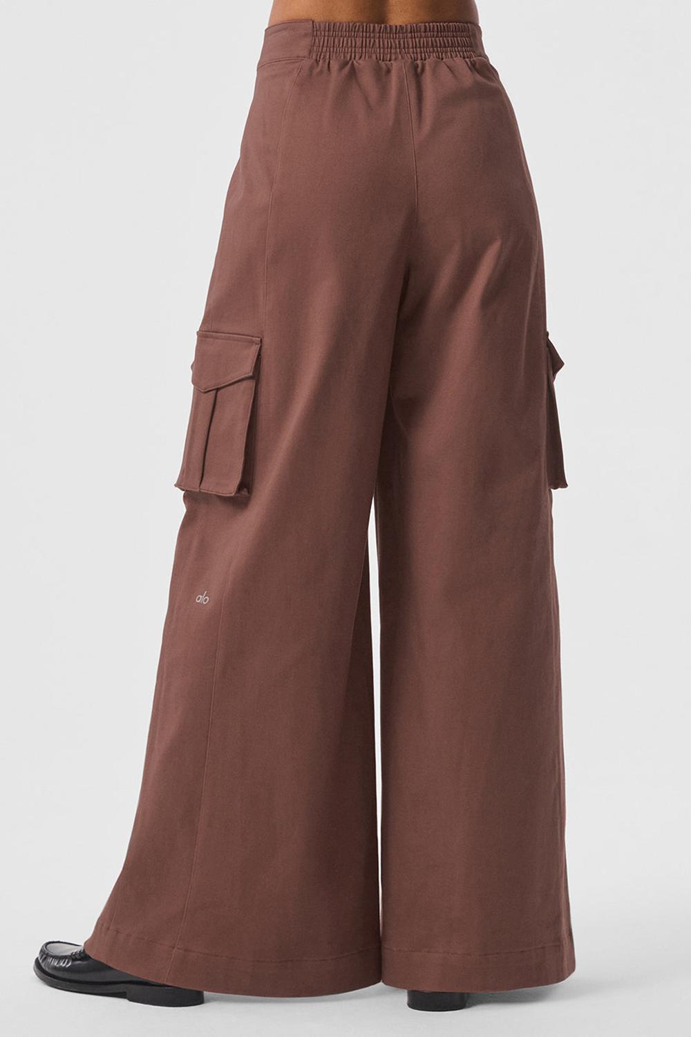 Pantalon Alo Yoga Show Off Cargo Wide Leg Mujer Chestnut | Mexico  GTJ-705426