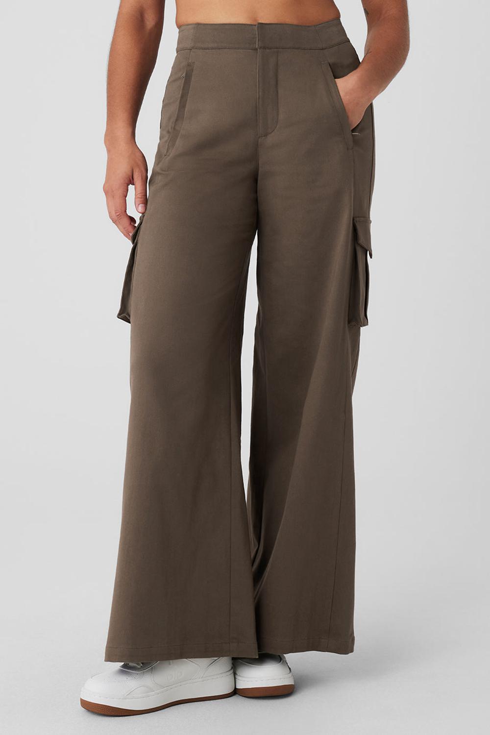 Pantalon Alo Yoga Show Off Cargo Wide Leg Mujer Verde Oliva | Mexico  CFH-570816