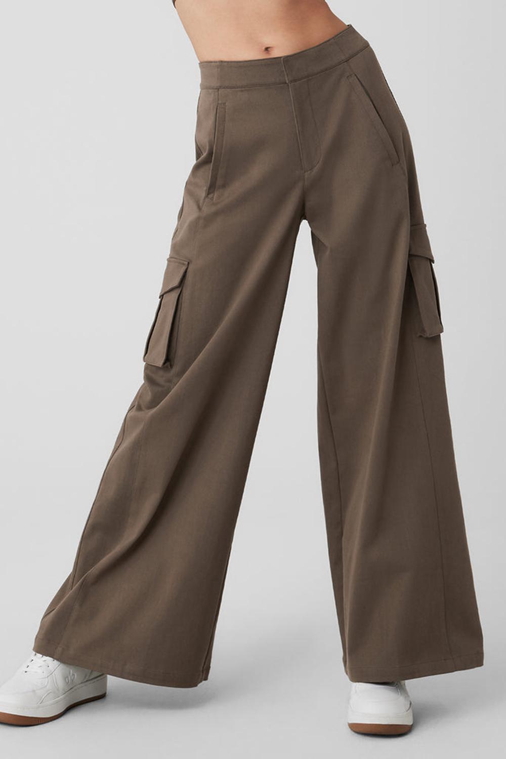 Pantalon Alo Yoga Show Off Cargo Wide Leg Mujer Verde Oliva | Mexico  CFH-570816