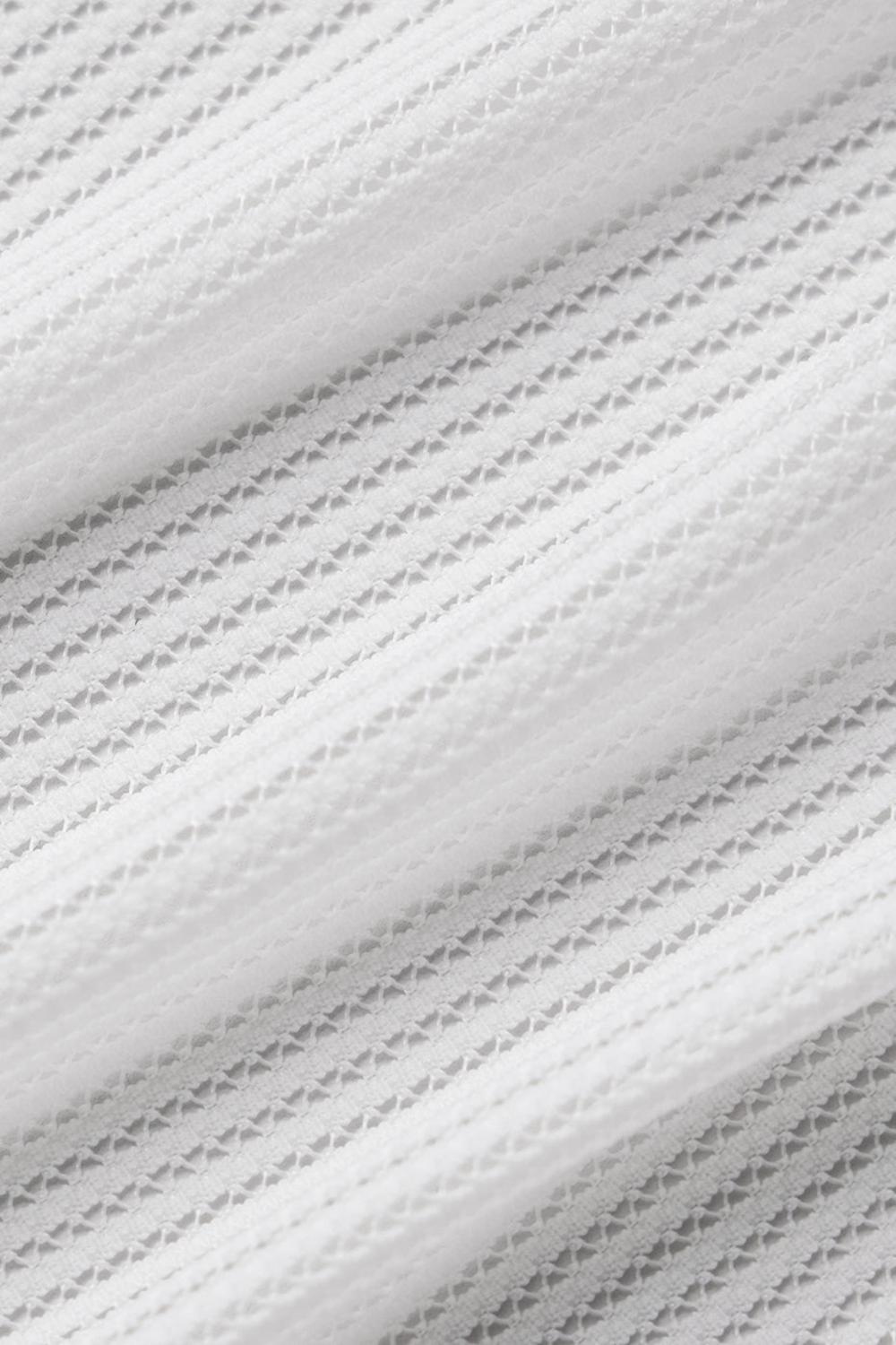 Pantalon Alo Yoga Striped Mesh Tropical Nights Flare Mujer Ivory | Mexico  PNC-972635