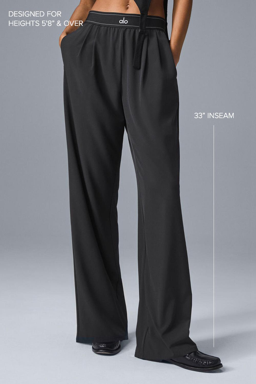 Pantalon Alo Yoga Suit Up (Long) Mujer Negros | Mexico  TEJ-281463