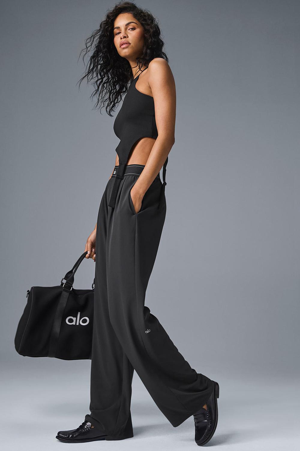 Pantalon Alo Yoga Suit Up (Long) Mujer Negros | Mexico  TEJ-281463