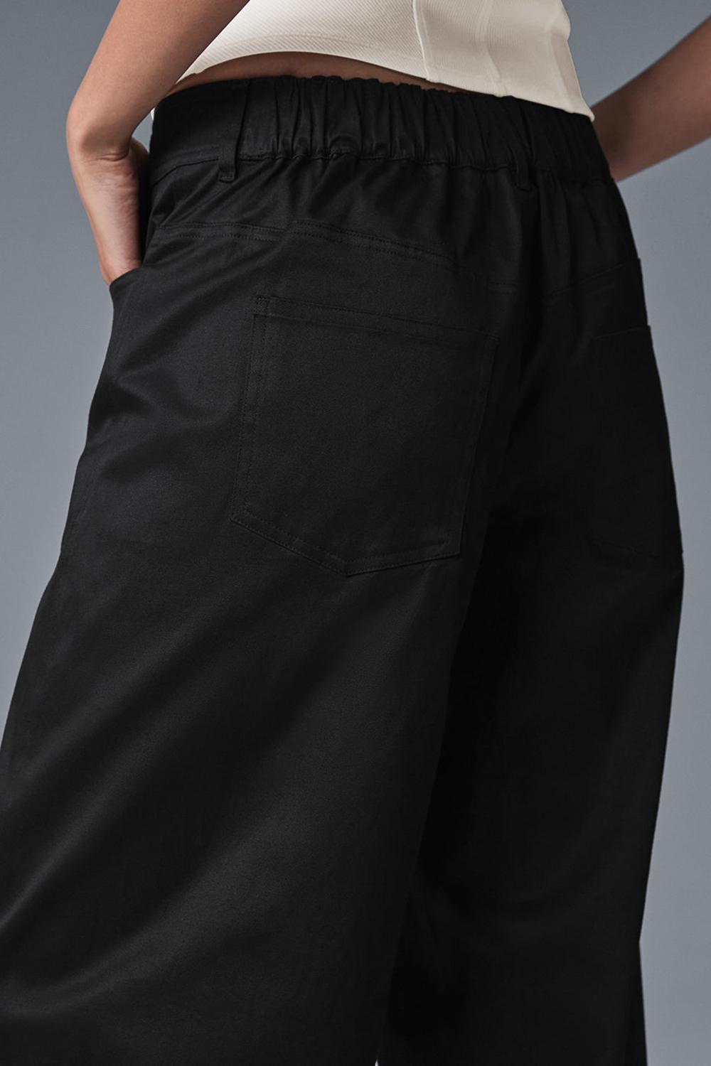 Pantalon Alo Yoga Wanderlust Wide Leg Mujer Negros | Mexico  ULV-046792