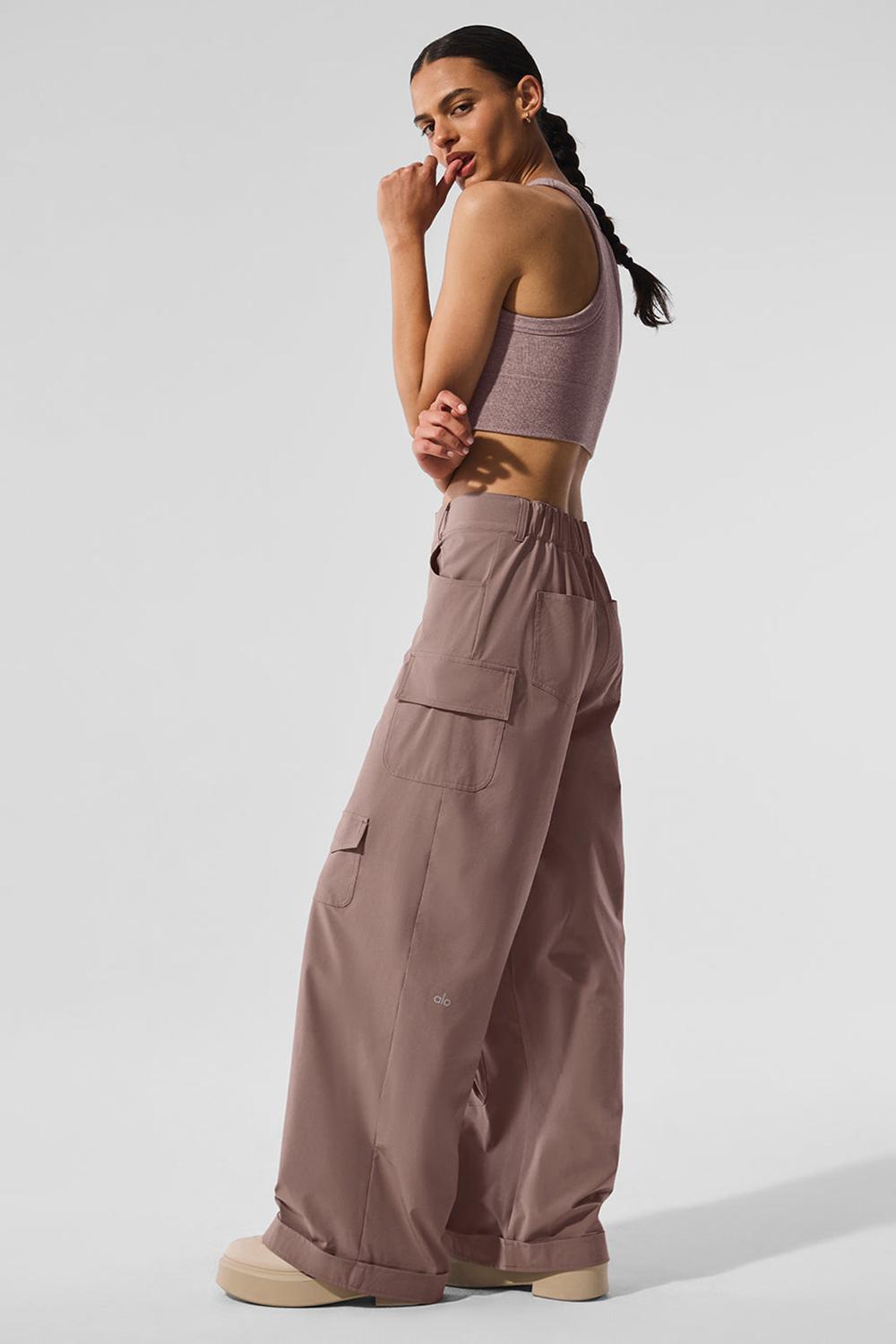 Pantalon Alo Yoga Workwear Cargo Mujer Mushroom | Mexico  DWX-643215