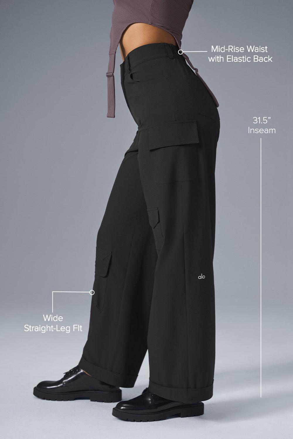 Pantalon Alo Yoga Workwear Cargo Mujer Negros | Mexico  YJI-532094