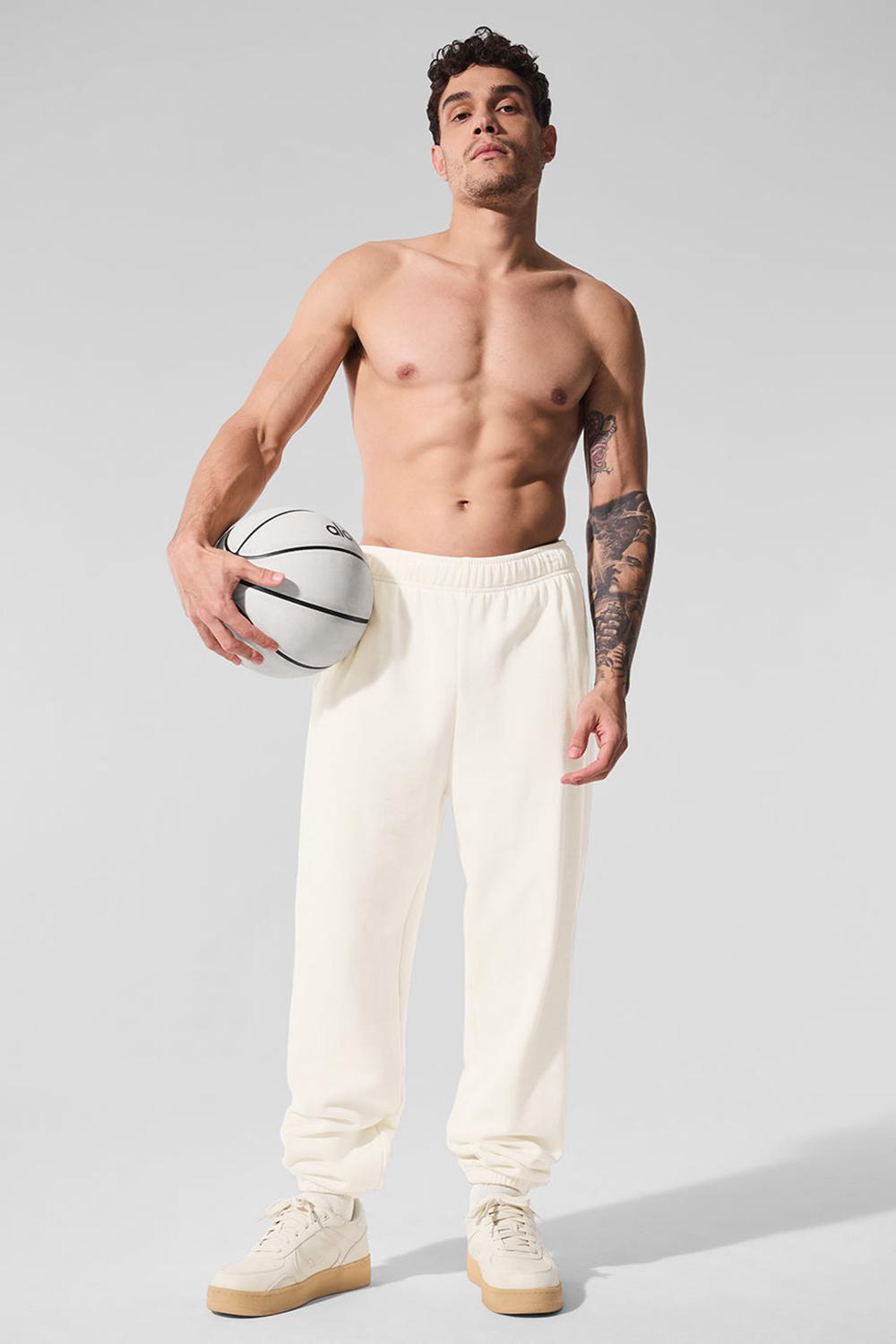 Pantalon Deportivo Alo Yoga Accolade Hombre Ivory | Mexico  VMX-574016