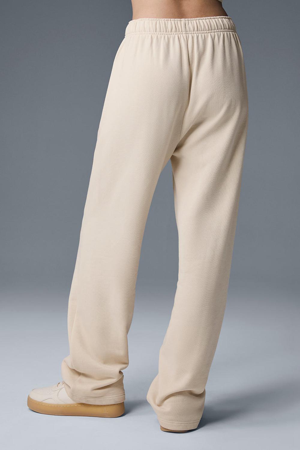 Pantalon Deportivo Alo Yoga Accolade Straight Leg Mujer Oat Milk | Mexico  IOZ-081429