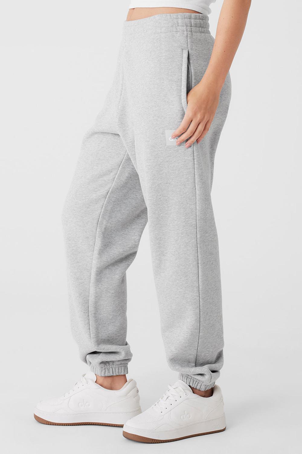 Pantalon Deportivo Alo Yoga Cuffed Renown Heavy Weight Mujer Grises | Mexico  UAI-293061