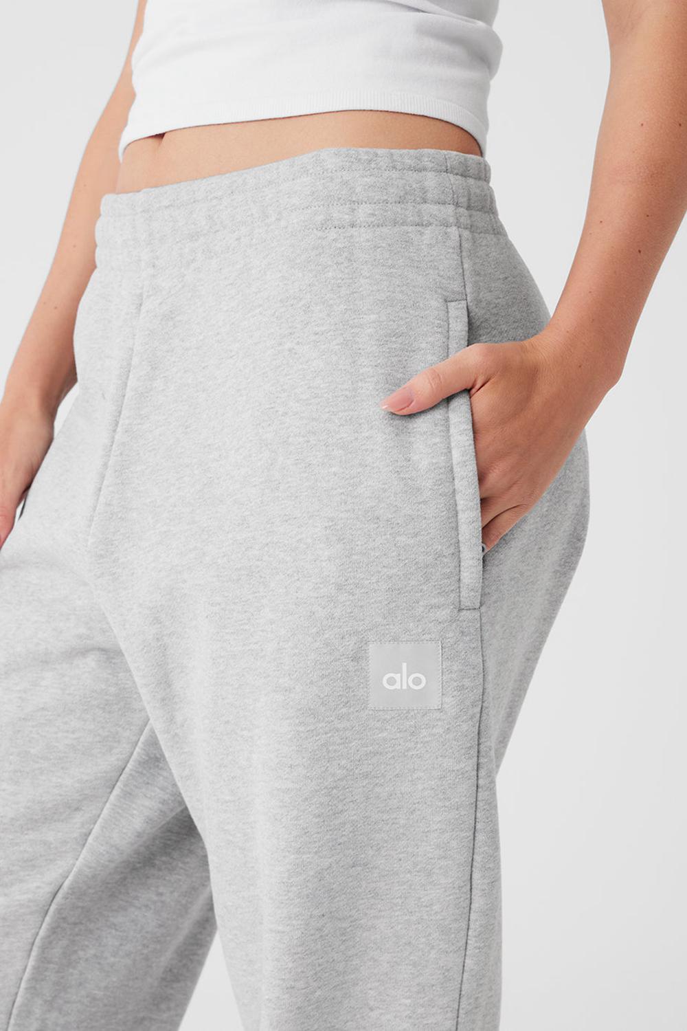 Pantalon Deportivo Alo Yoga Cuffed Renown Heavy Weight Mujer Grises | Mexico  UAI-293061