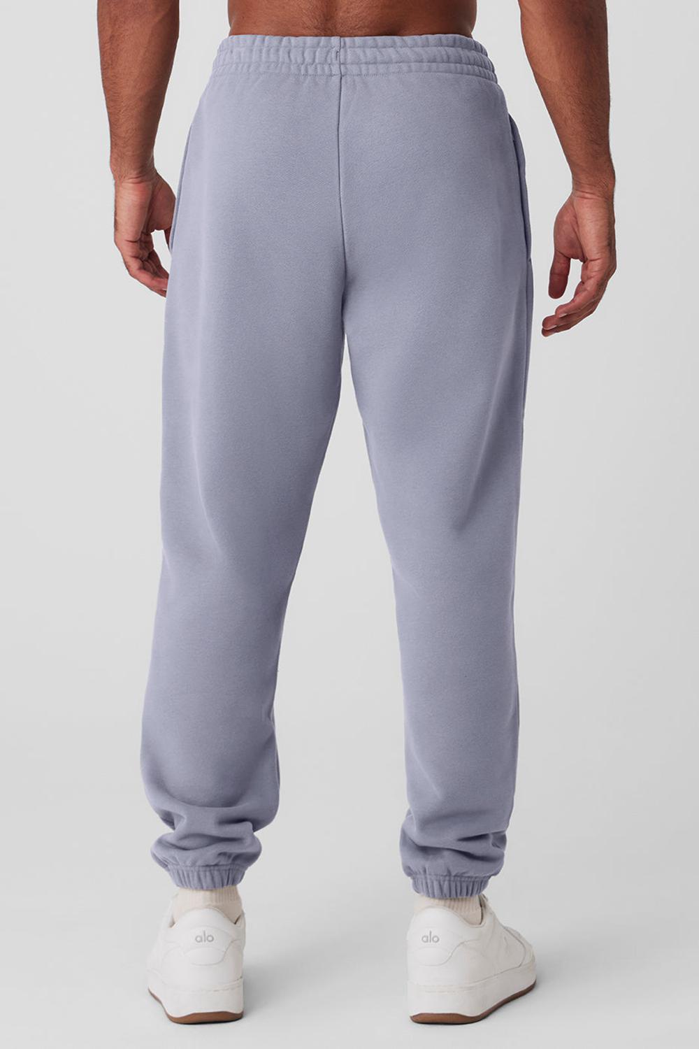 Pantalon Deportivo Alo Yoga Cuffed Renown Heavy Weight Hombre Fog | Mexico  OVU-974365