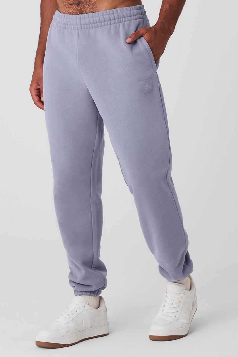 Pantalon Deportivo Alo Yoga Cuffed Renown Heavy Weight Hombre Fog | Mexico  OVU-974365