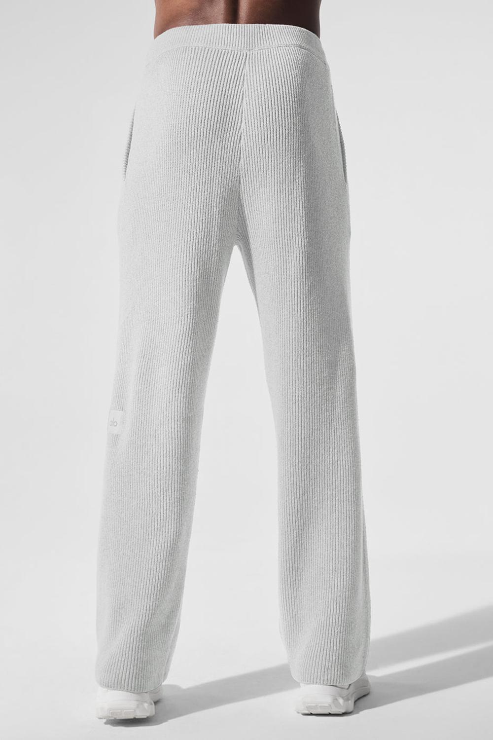 Pantalon Deportivo Alo Yoga Domain Rib Knit Hombre Grises | Mexico  UGO-528047