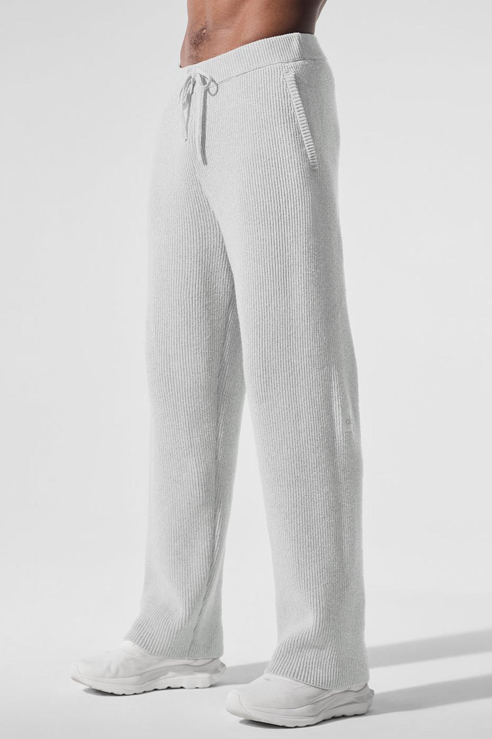 Pantalon Deportivo Alo Yoga Domain Rib Knit Hombre Grises | Mexico  UGO-528047