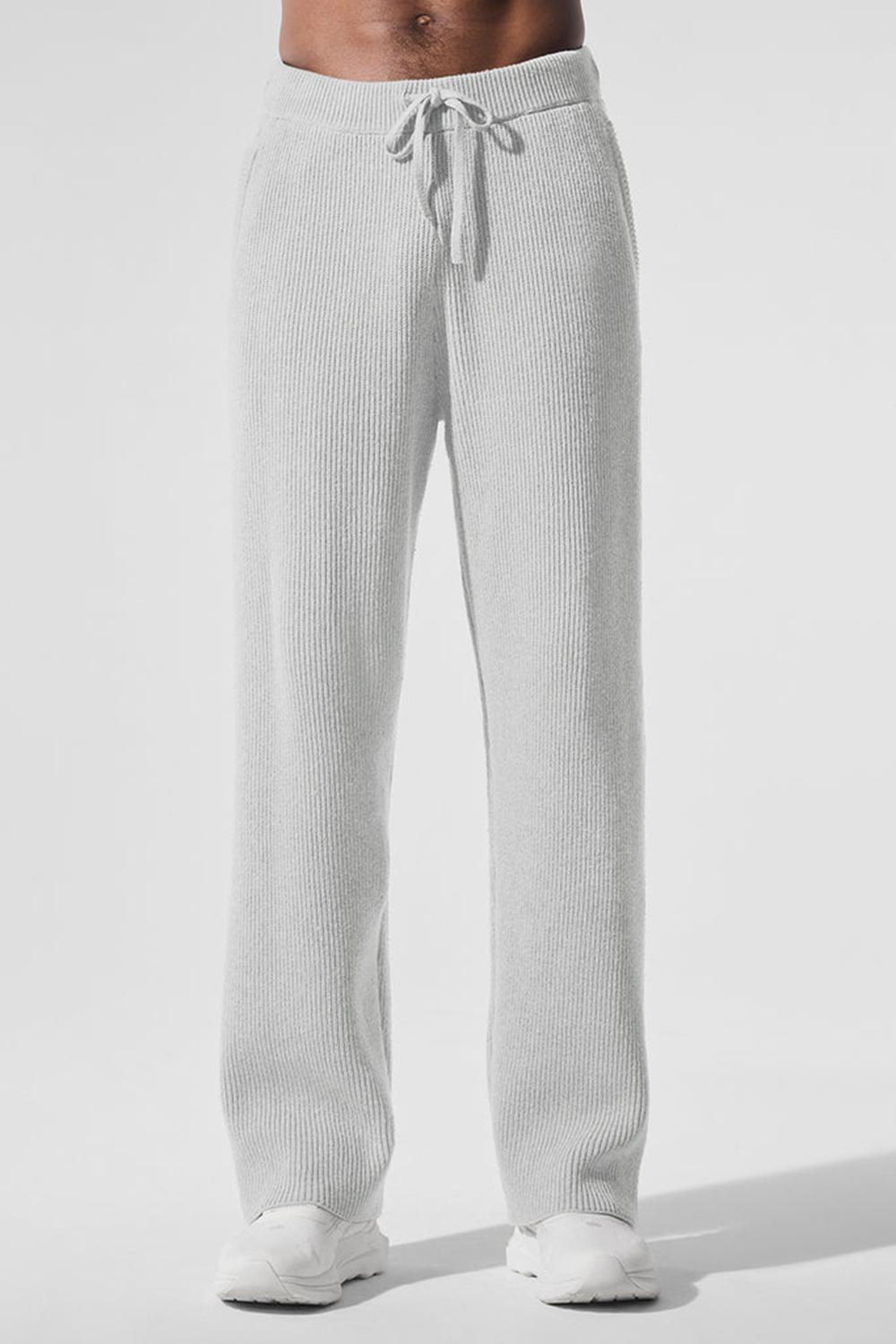 Pantalon Deportivo Alo Yoga Domain Rib Knit Hombre Grises | Mexico  UGO-528047