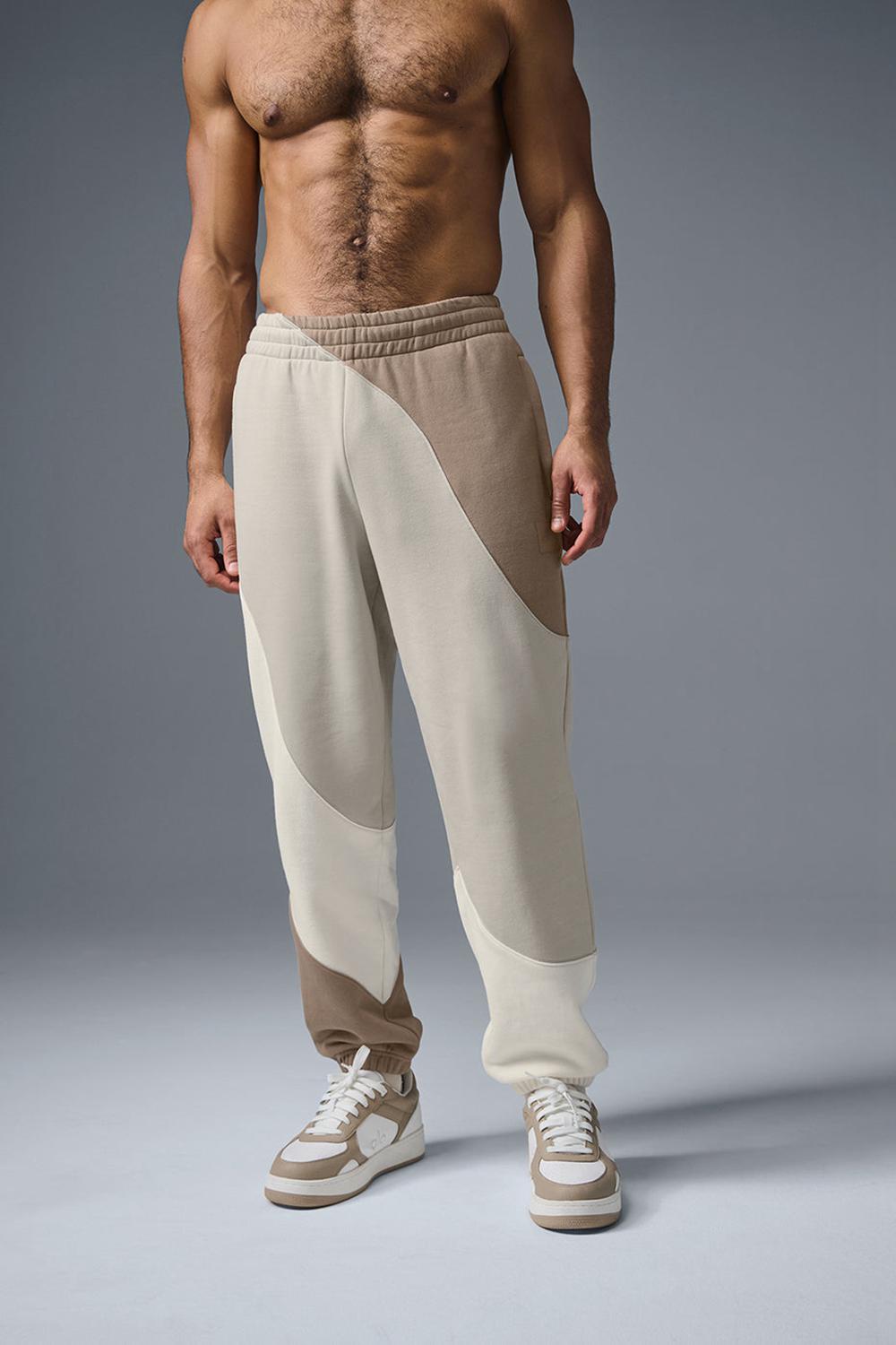 Pantalon Deportivo Alo Yoga Make Waves Hombre Ivory / Bone / Gravel | Mexico  NGI-401739