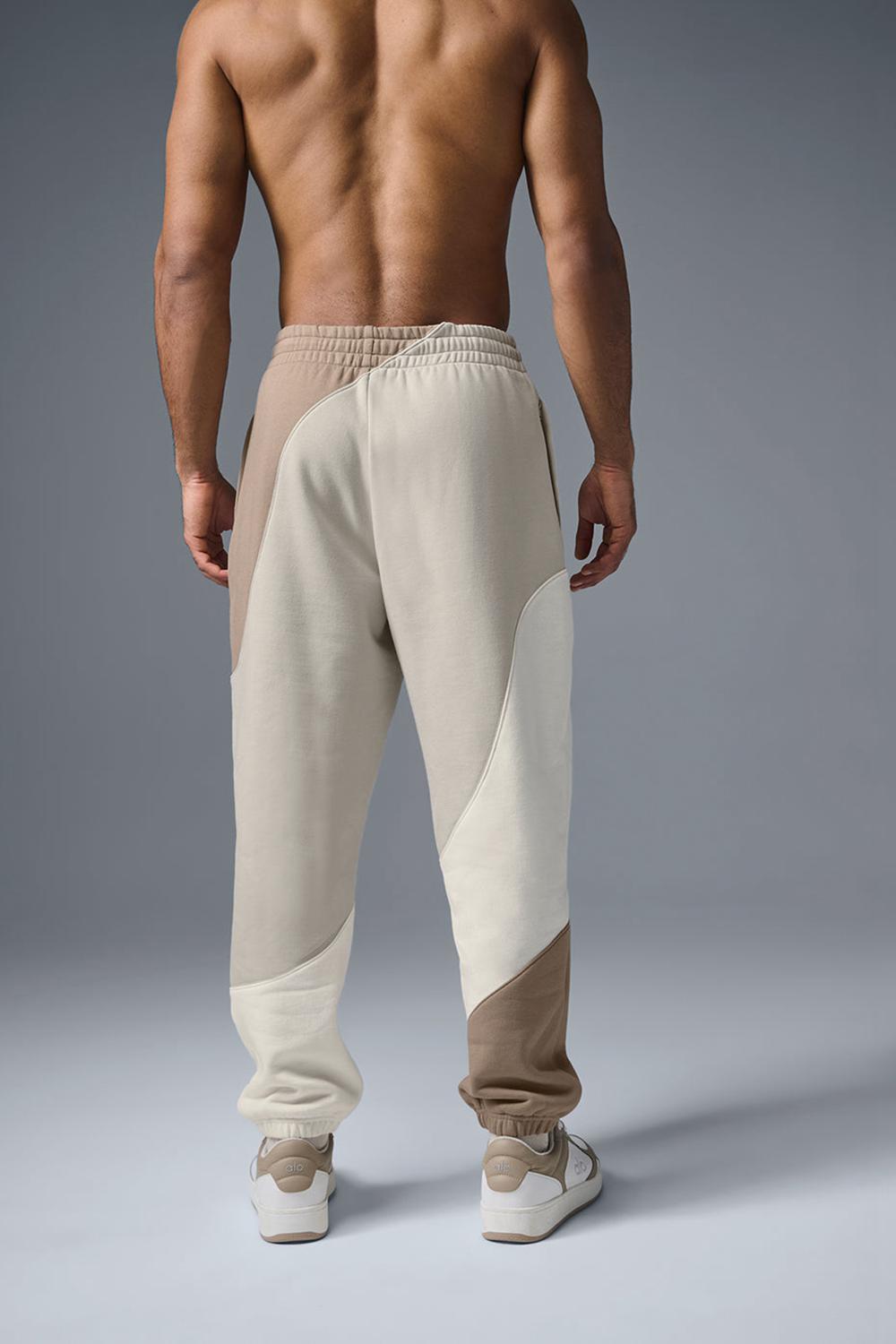 Pantalon Deportivo Alo Yoga Make Waves Hombre Ivory / Bone / Gravel | Mexico  NGI-401739