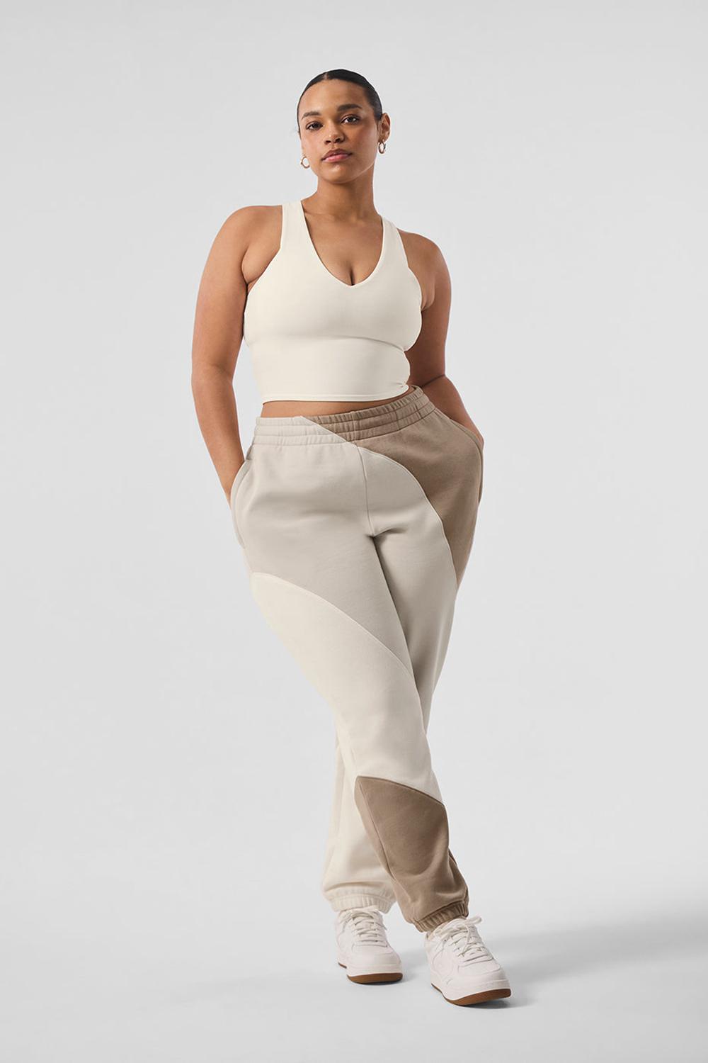 Pantalon Deportivo Alo Yoga Make Waves Mujer Ivory / Bone / Gravel | Mexico  KFV-107482