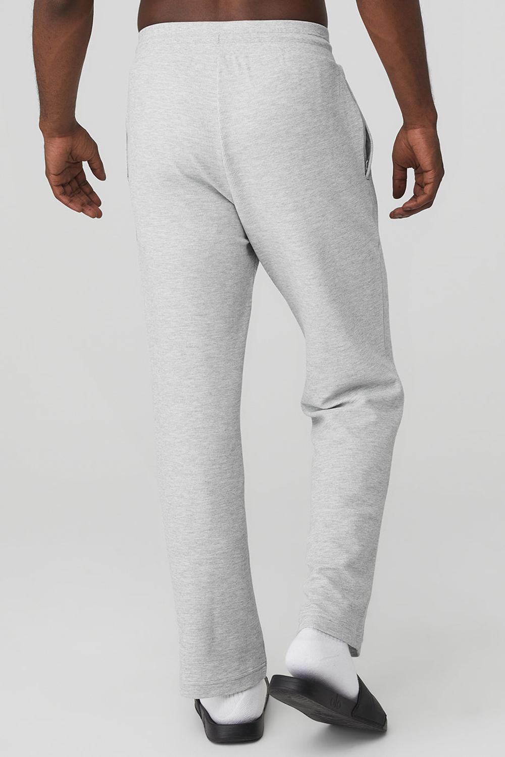 Pantalon Deportivo Alo Yoga Micro Waffle Fast Break Hombre Grises | Mexico  LIN-938164