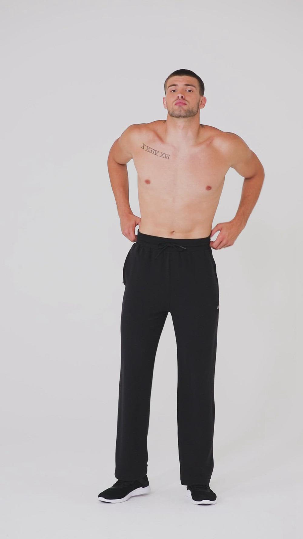 Pantalon Deportivo Alo Yoga Micro Waffle Fast Break Hombre Grises | Mexico  LIN-938164