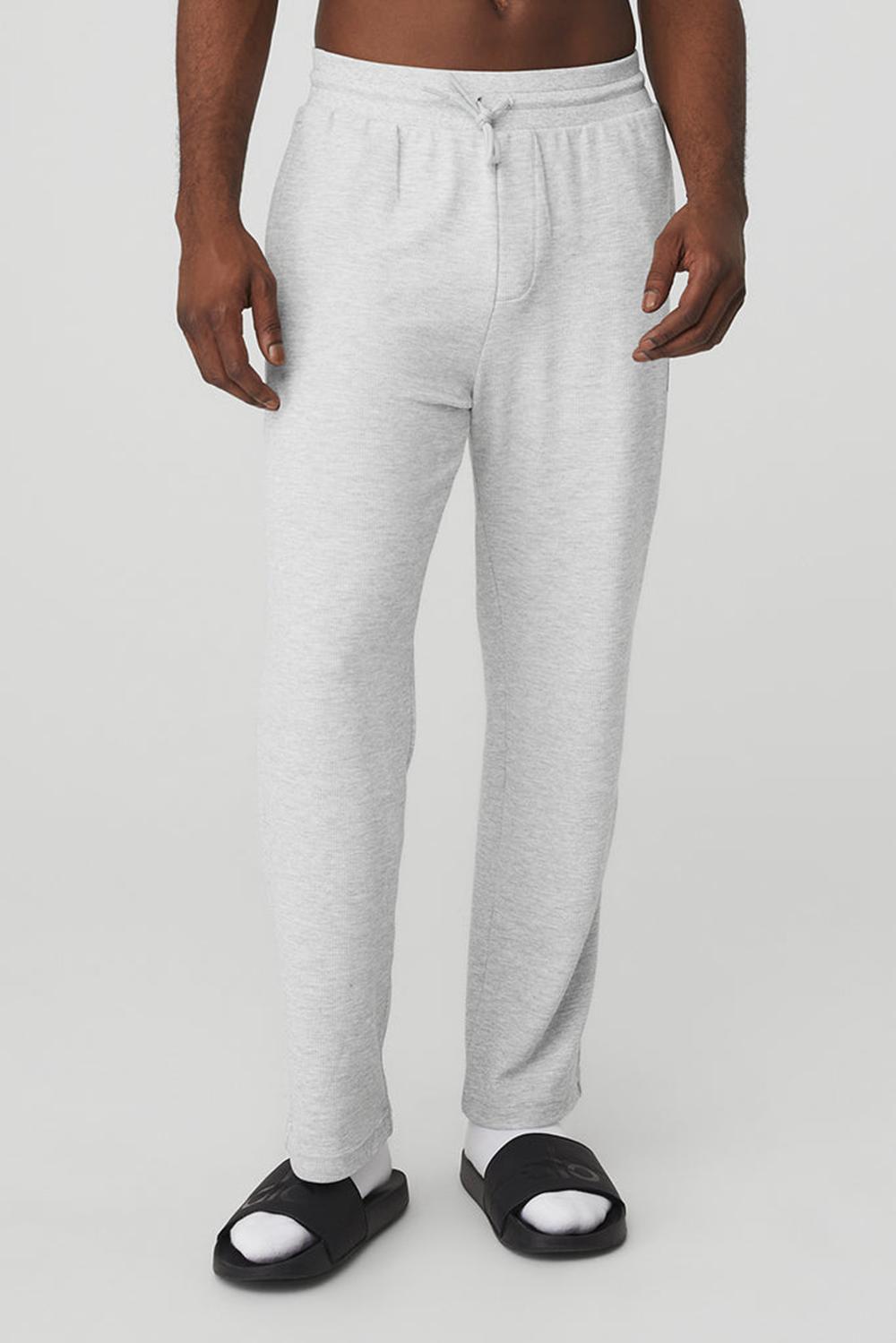 Pantalon Deportivo Alo Yoga Micro Waffle Fast Break Hombre Grises | Mexico  LIN-938164