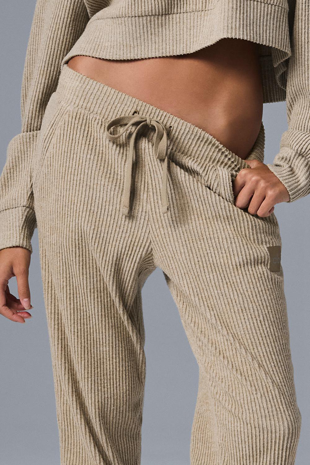 Pantalon Deportivo Alo Yoga Muse Mujer Gravel Heather | Mexico  EUW-768205