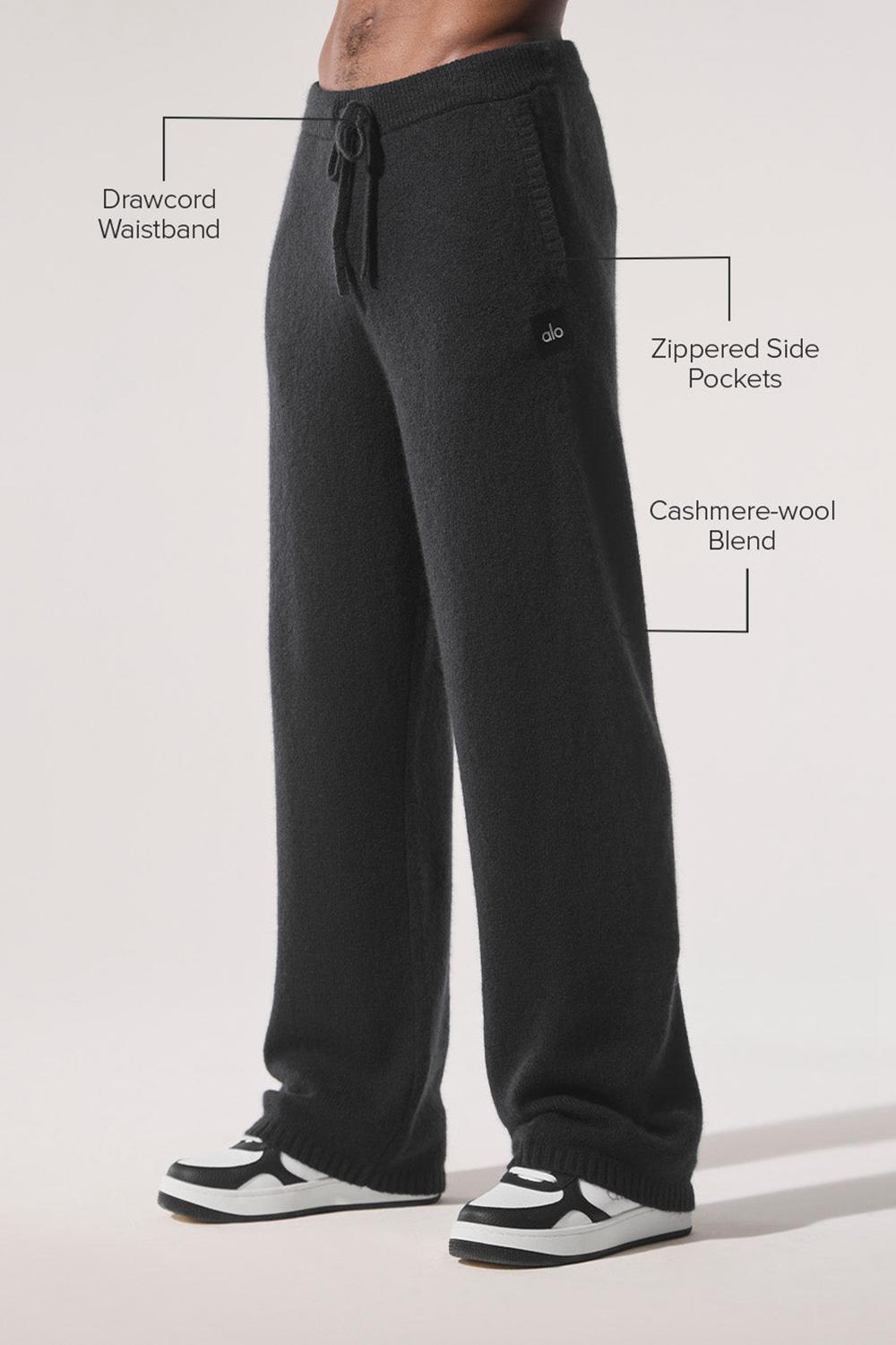 Pantalon Deportivo Alo Yoga New Class Cashmere Hombre Negros | Mexico  IDU-150976