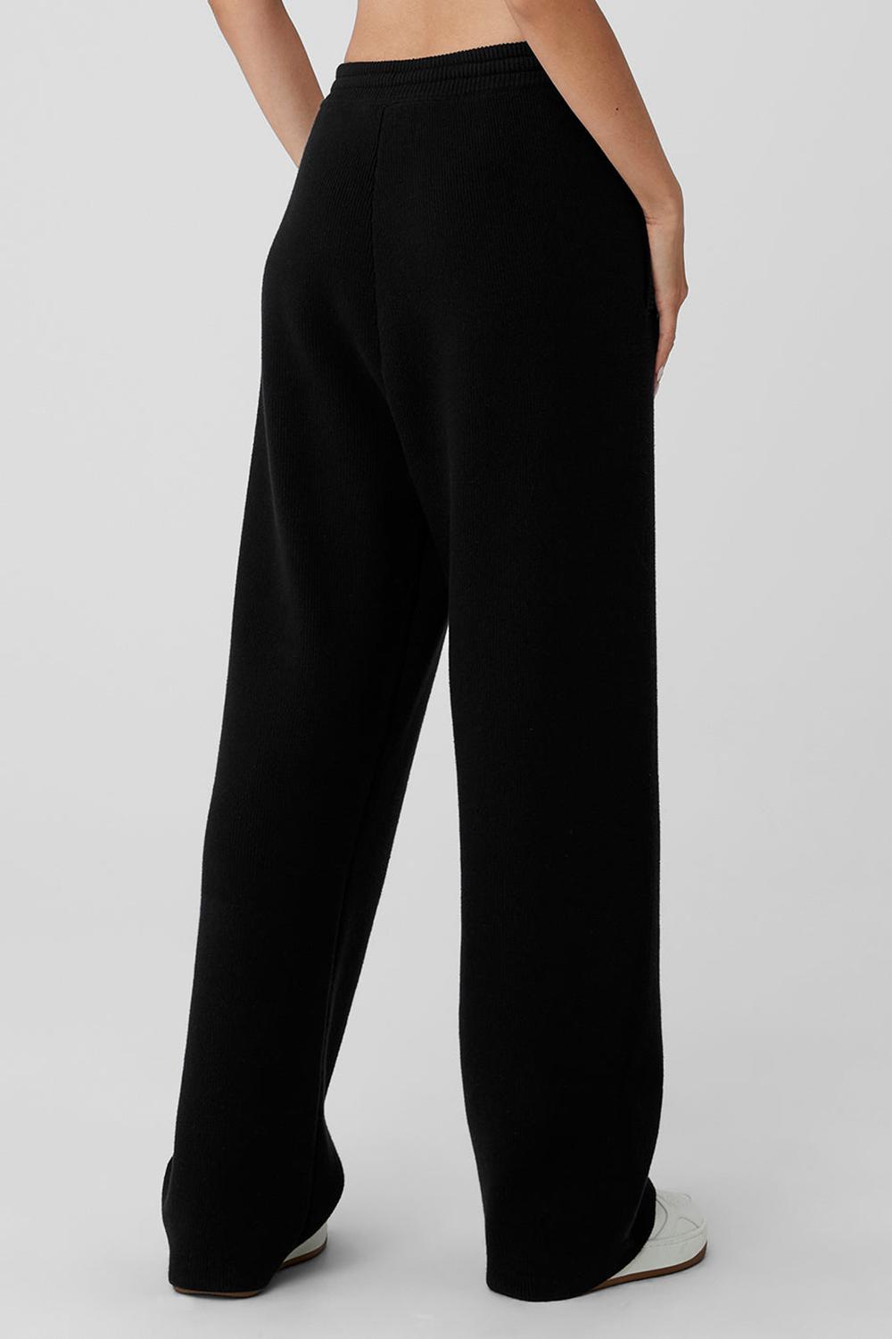 Pantalon Deportivo Alo Yoga Scholar Straight Leg Mujer Negros | Mexico  XFJ-175342