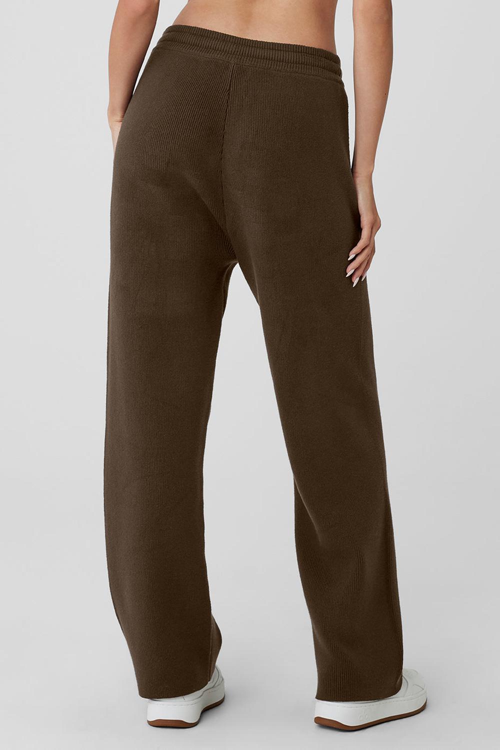 Pantalon Deportivo Alo Yoga Scholar Straight Leg Mujer Espresso | Mexico  BPZ-790425