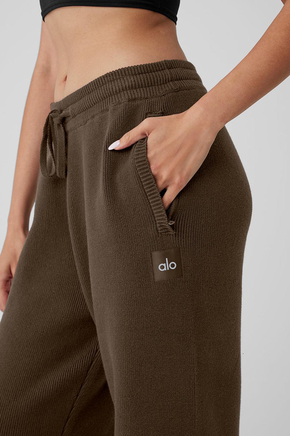 Pantalon Deportivo Alo Yoga Scholar Straight Leg Mujer Espresso | Mexico  BPZ-790425